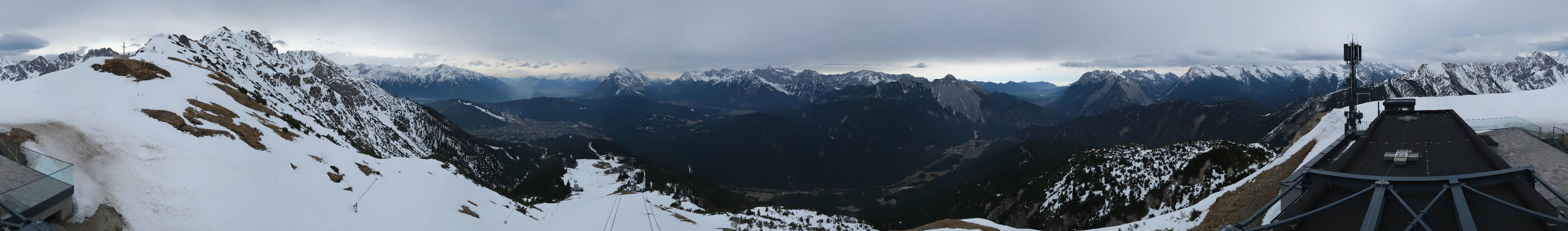 Archiv Foto Webcam Seefeld Rosshütte - Bergstation Seefelder Joch