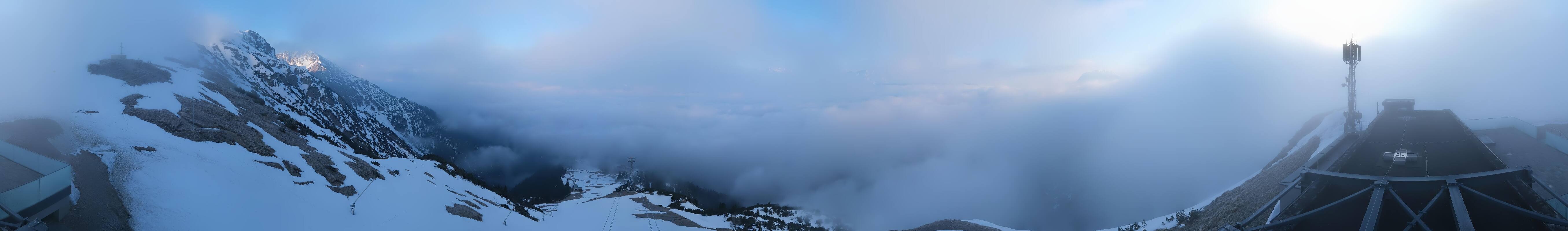 Archiv Foto Webcam Seefeld Rosshütte - Bergstation Seefelder Joch