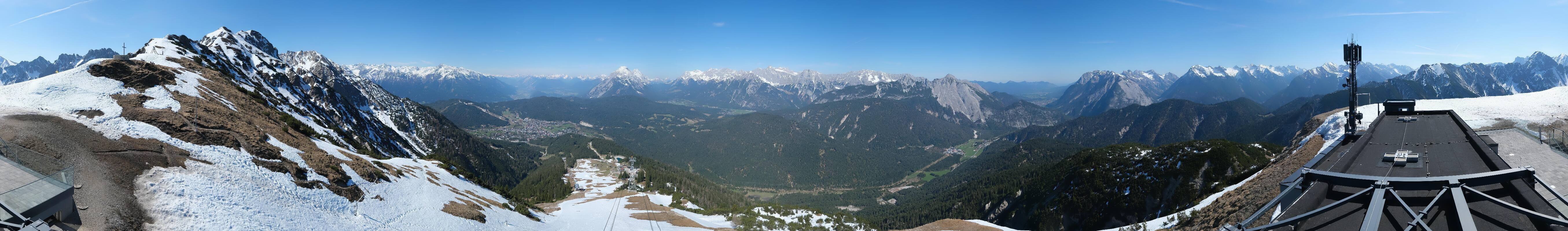Archiv Foto Webcam Seefeld Rosshütte - Bergstation Seefelder Joch