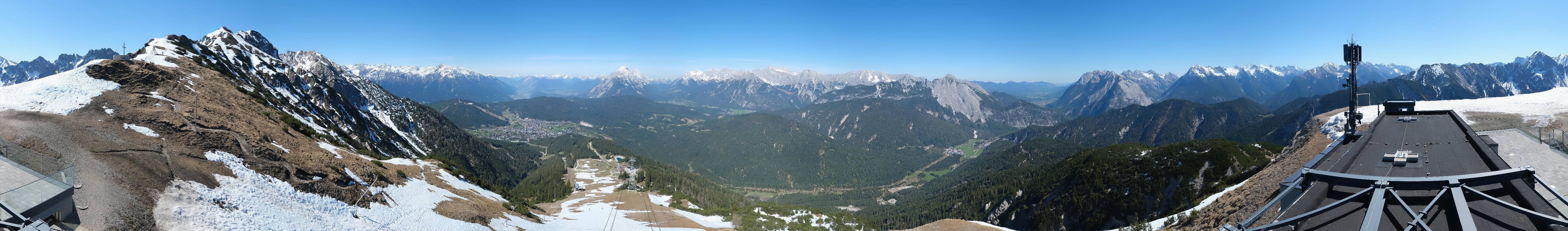 Archiv Foto Webcam Seefeld Rosshütte - Bergstation Seefelder Joch