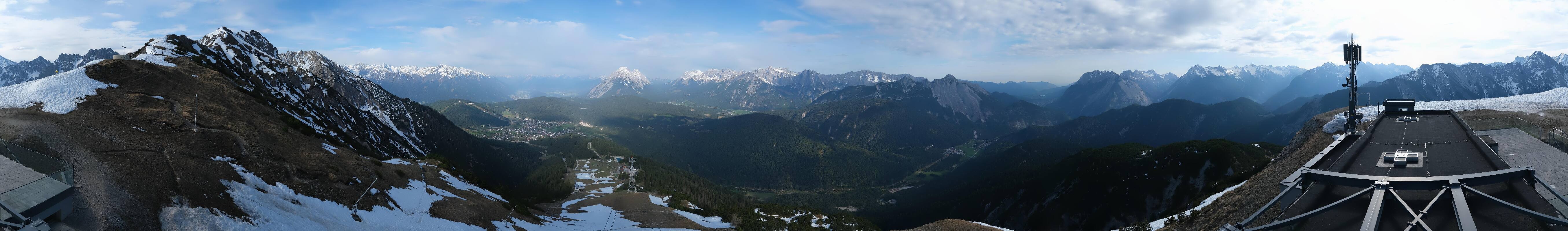 Archiv Foto Webcam Seefeld Rosshütte - Bergstation Seefelder Joch