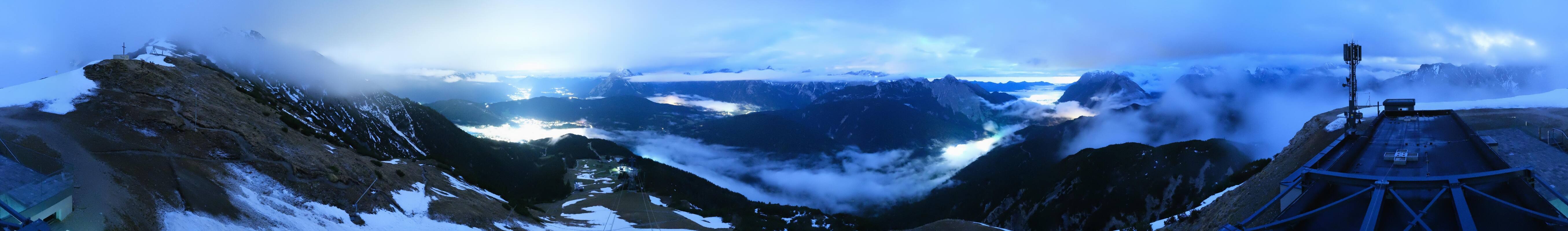 Archiv Foto Webcam Seefeld Rosshütte - Bergstation Seefelder Joch