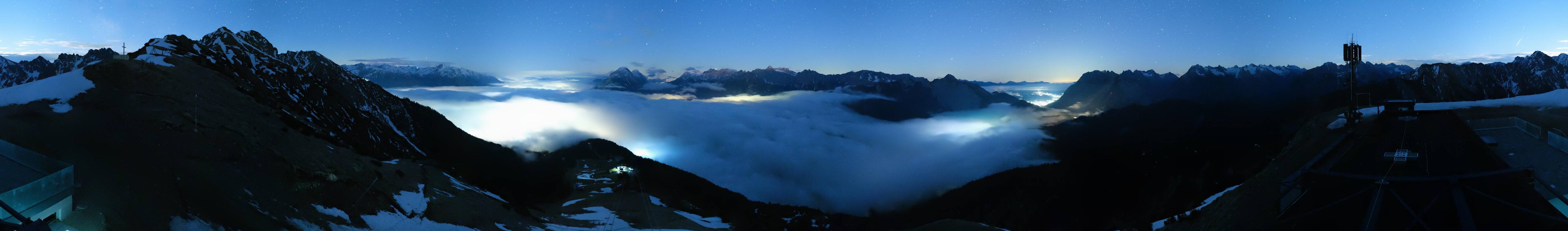Archiv Foto Webcam Seefeld Rosshütte - Bergstation Seefelder Joch