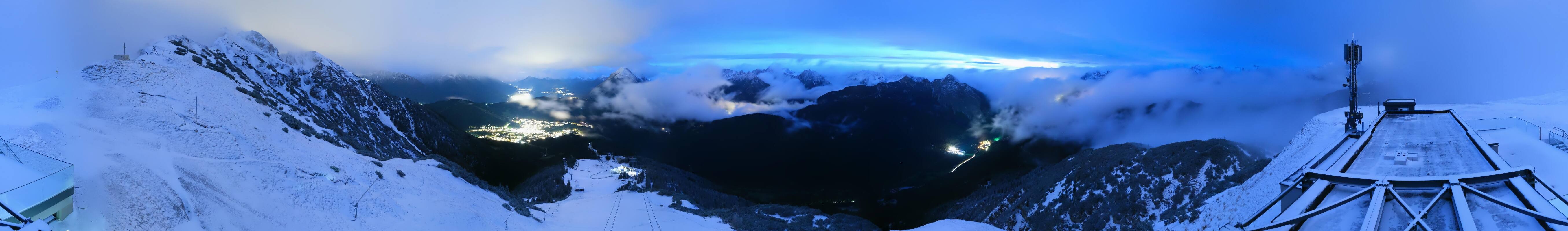 Archiv Foto Webcam Seefeld Rosshütte - Bergstation Seefelder Joch