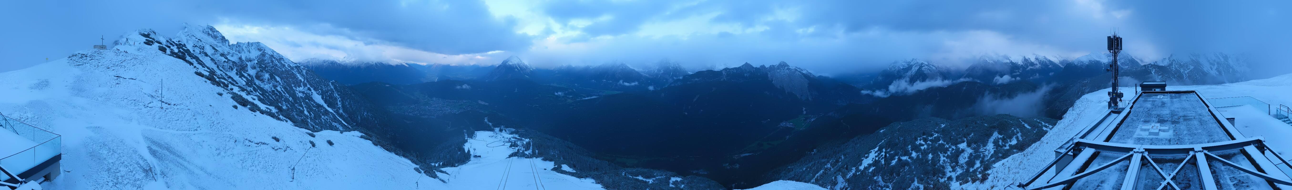 Archiv Foto Webcam Seefeld Rosshütte - Bergstation Seefelder Joch