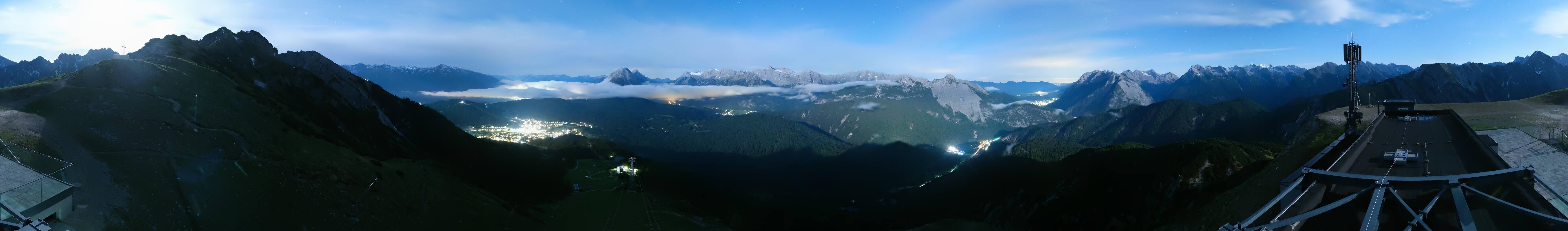 Archiv Foto Webcam Seefeld Rosshütte - Bergstation Seefelder Joch