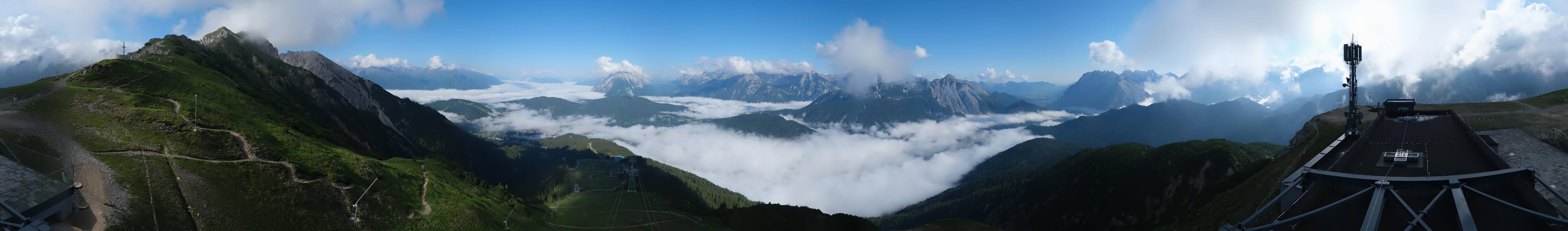 Archiv Foto Webcam Seefeld Rosshütte - Bergstation Seefelder Joch
