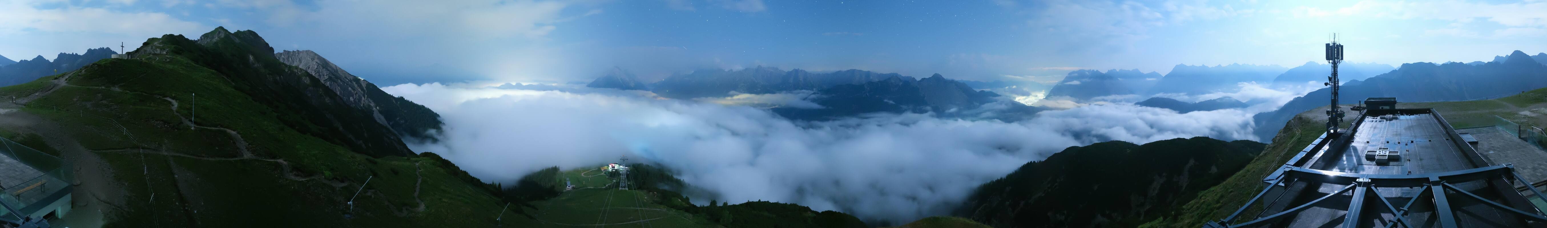 Archiv Foto Webcam Seefeld Rosshütte - Bergstation Seefelder Joch