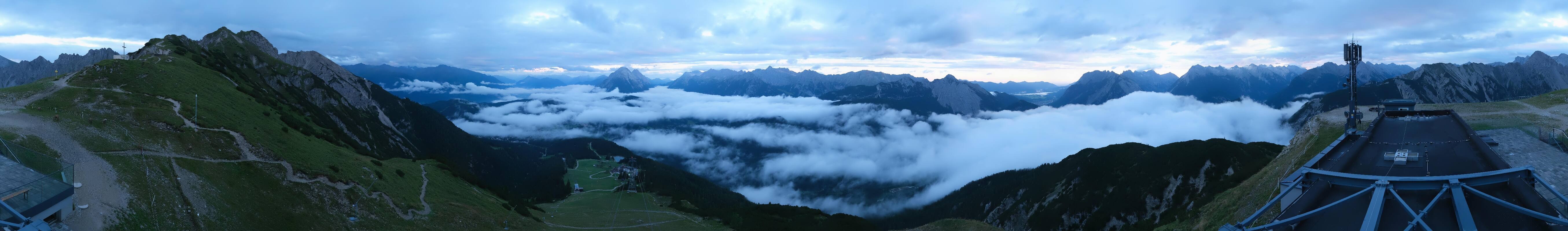 Archiv Foto Webcam Seefeld Rosshütte - Bergstation Seefelder Joch