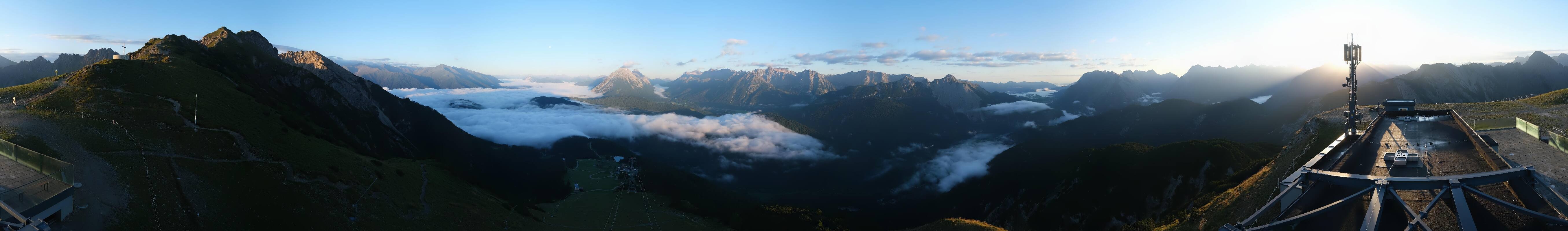 Archiv Foto Webcam Seefeld Rosshütte - Bergstation Seefelder Joch
