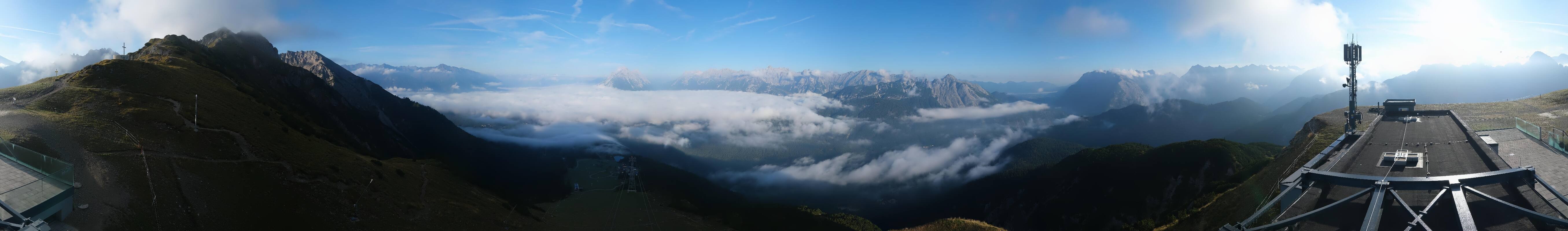 Archiv Foto Webcam Seefeld Rosshütte - Bergstation Seefelder Joch