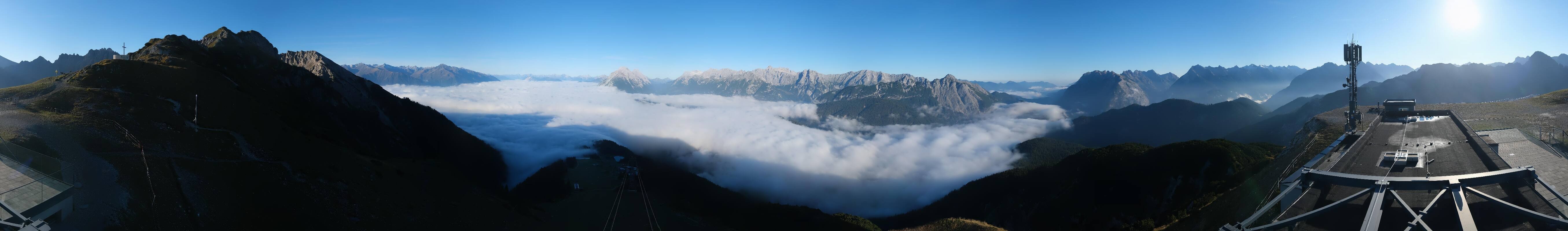 Archiv Foto Webcam Seefeld Rosshütte - Bergstation Seefelder Joch