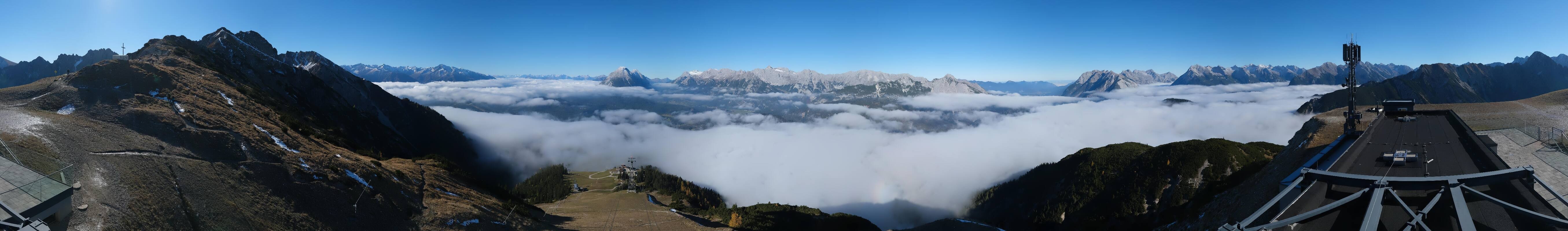 Archiv Foto Webcam Seefeld Rosshütte - Bergstation Seefelder Joch
