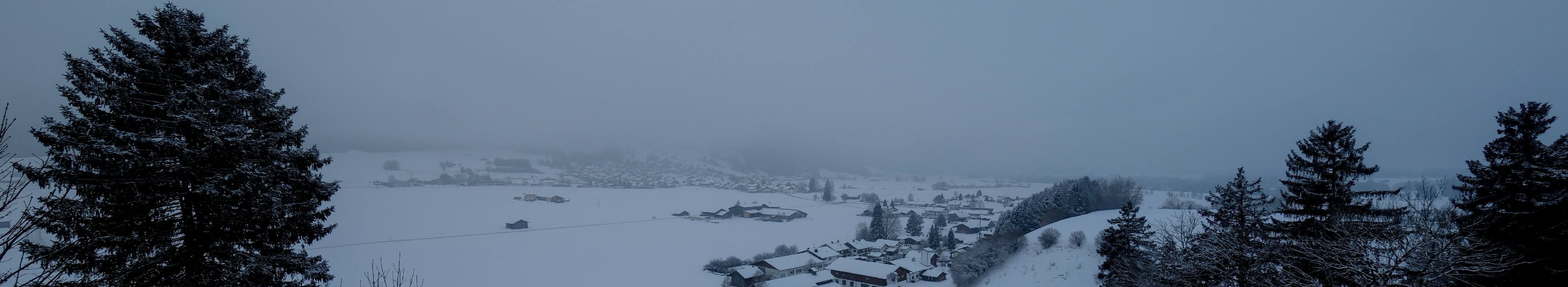 Archiv Foto Webcam Halblech - Blick über Buching