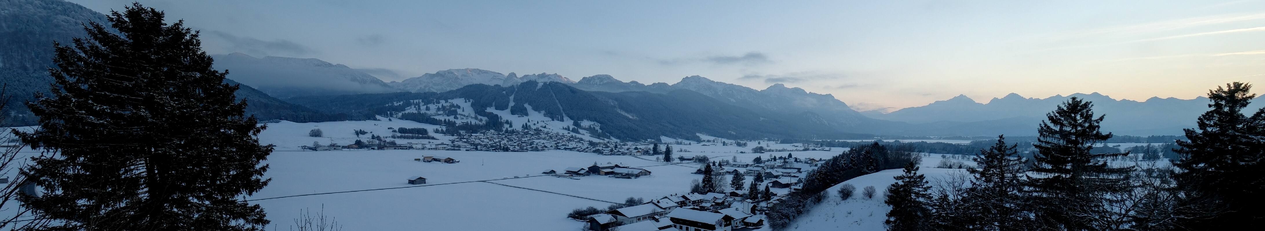 Archiv Foto Webcam Halblech - Blick über Buching