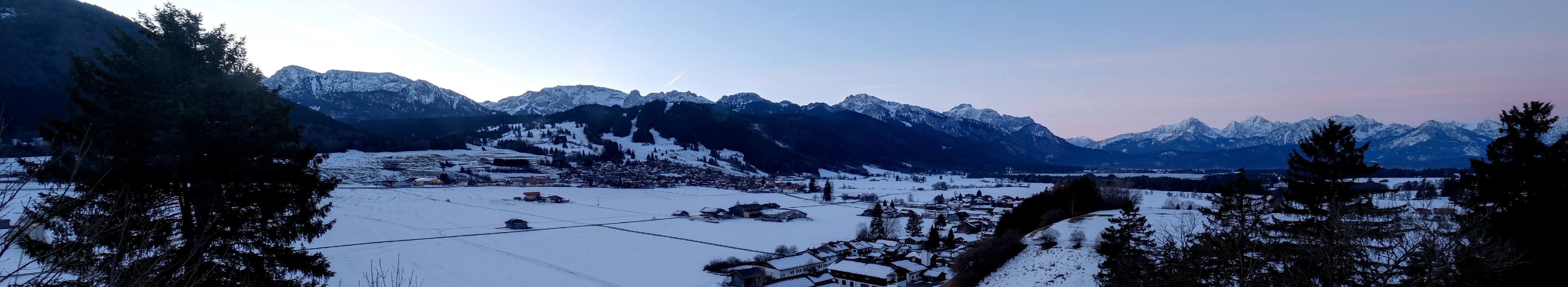 Archiv Foto Webcam Halblech - Blick über Buching