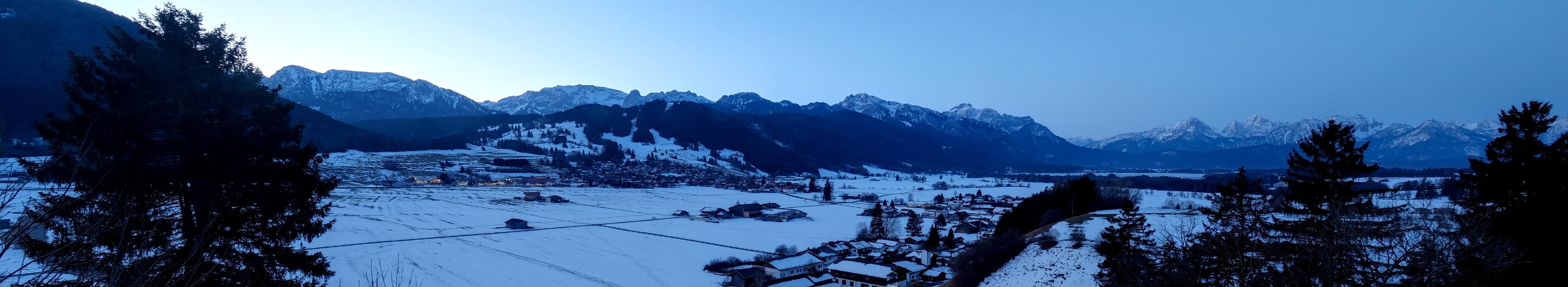 Archiv Foto Webcam Halblech - Blick über Buching