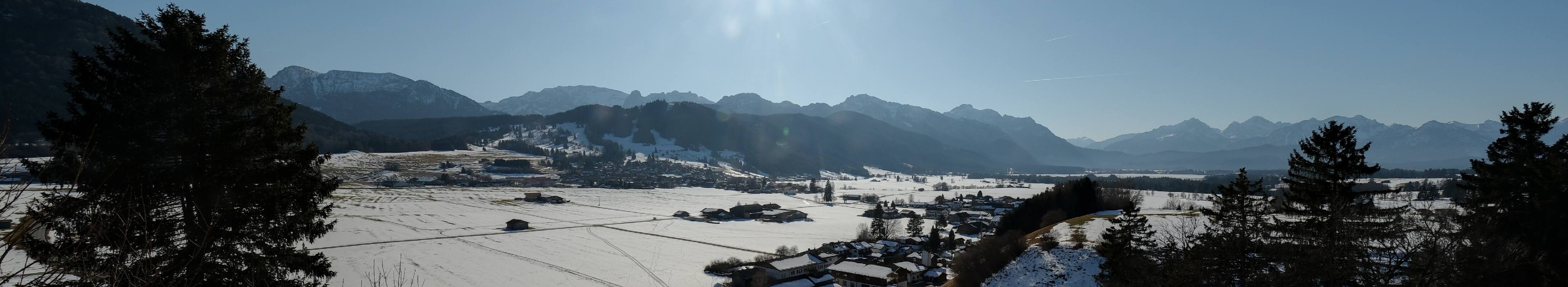 Archiv Foto Webcam Halblech - Blick über Buching