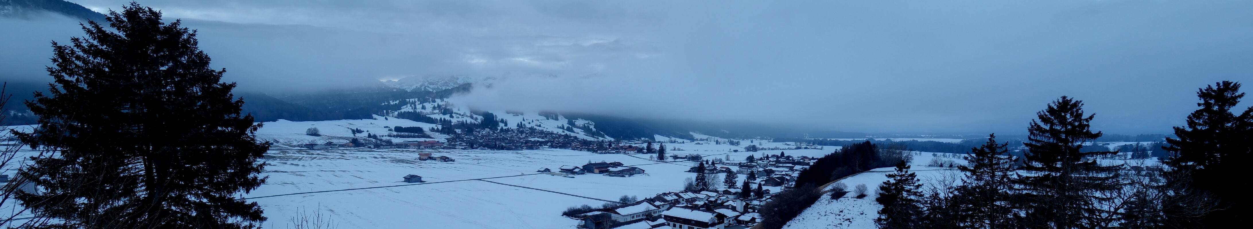 Archiv Foto Webcam Halblech - Blick über Buching