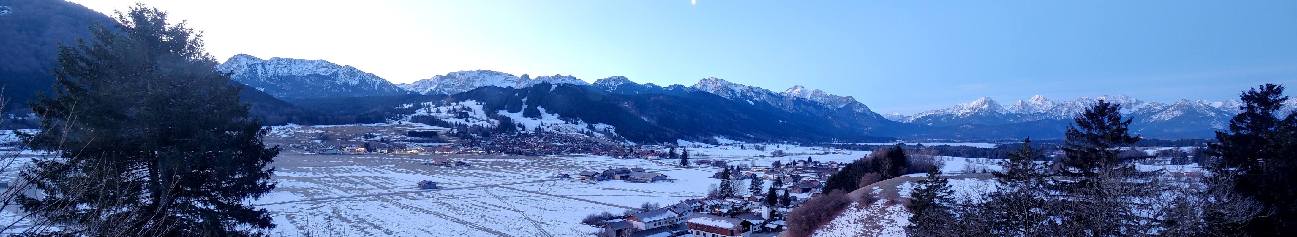 Archiv Foto Webcam Halblech - Blick über Buching