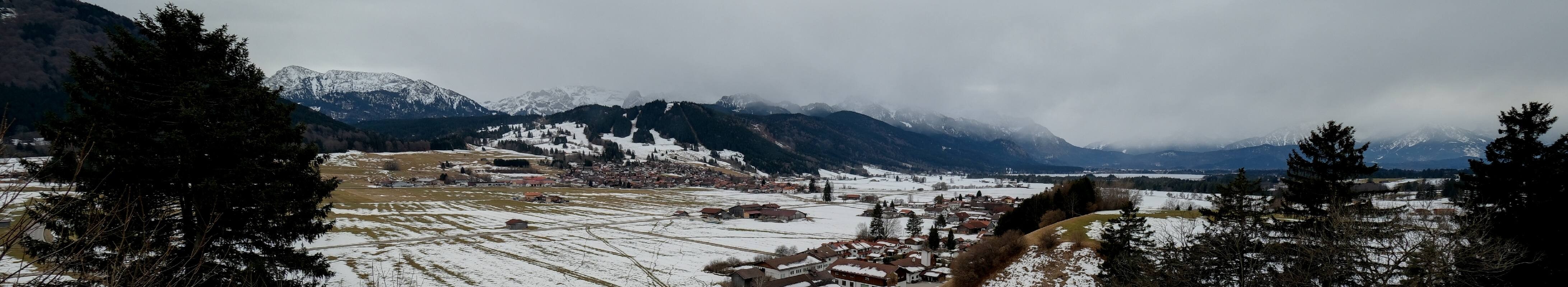 Archiv Foto Webcam Halblech - Blick über Buching