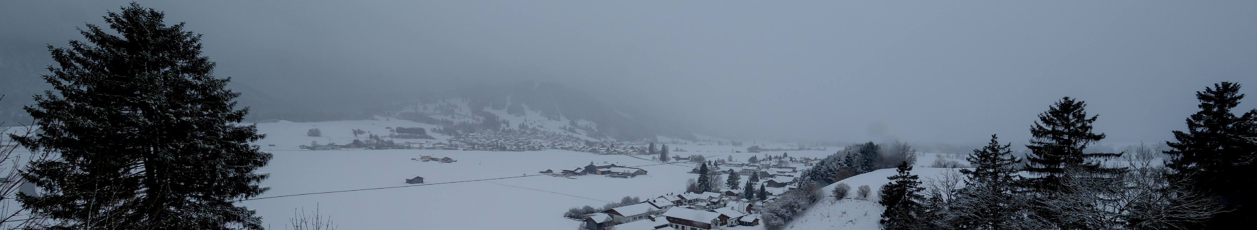 Archiv Foto Webcam Halblech - Blick über Buching