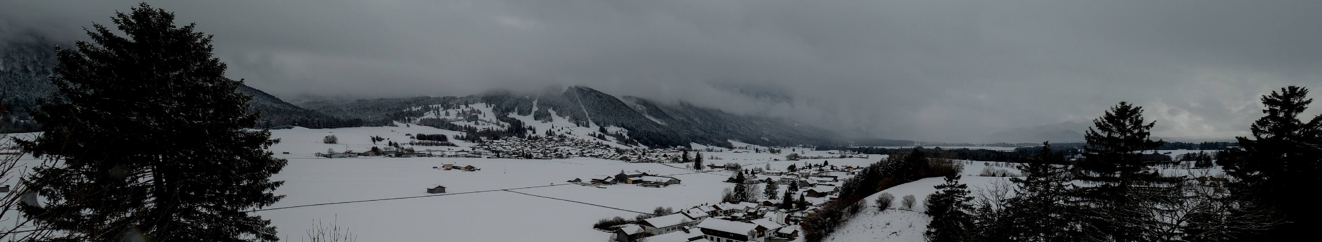 Archiv Foto Webcam Halblech - Blick über Buching