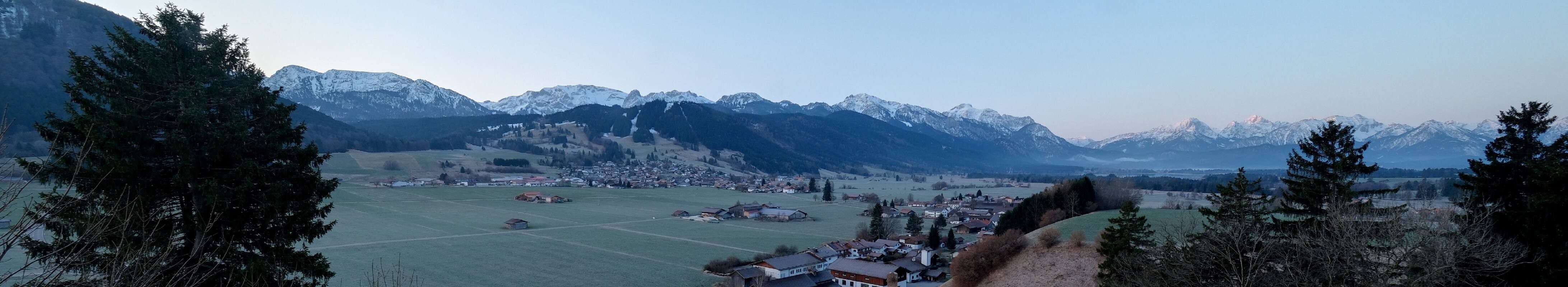 Archiv Foto Webcam Halblech - Blick über Buching