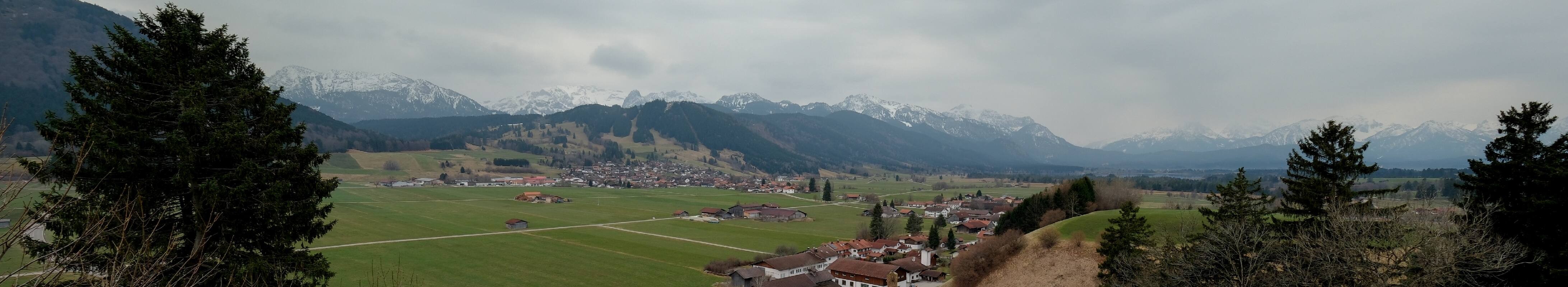 Archiv Foto Webcam Halblech - Blick über Buching