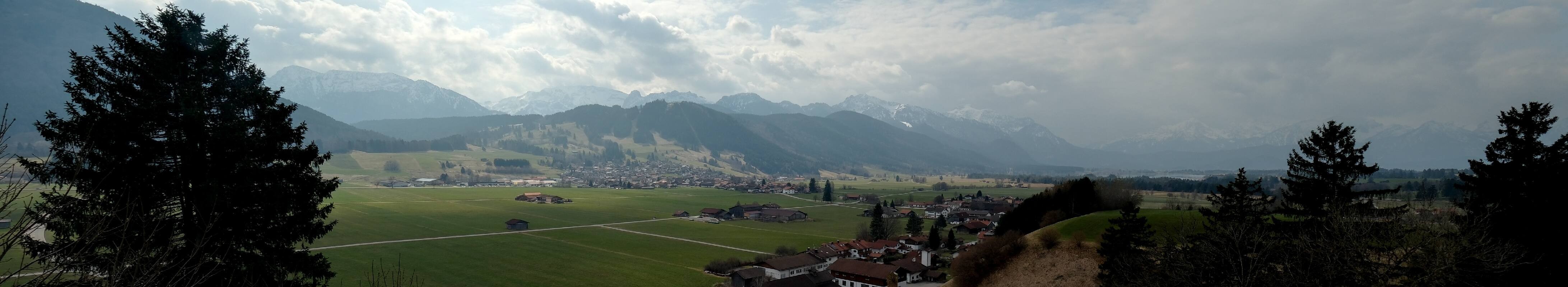 Archiv Foto Webcam Halblech - Blick über Buching