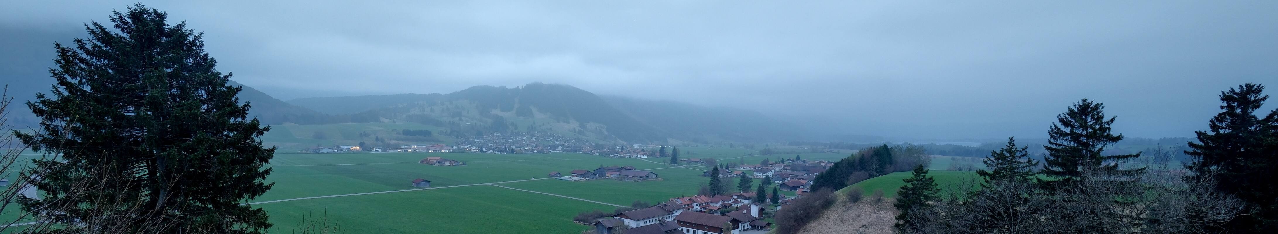 Archiv Foto Webcam Halblech - Blick über Buching