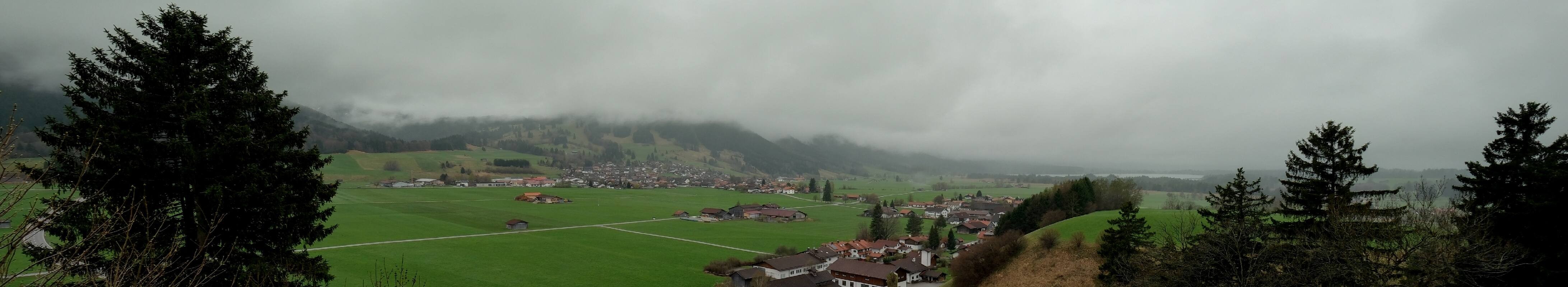 Archiv Foto Webcam Halblech - Blick über Buching