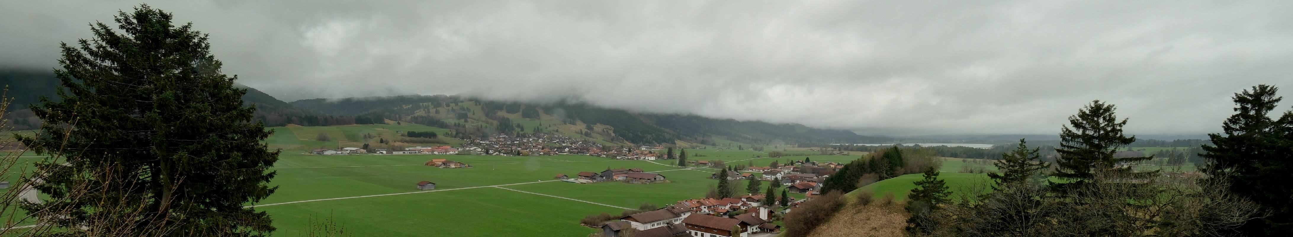 Archiv Foto Webcam Halblech - Blick über Buching