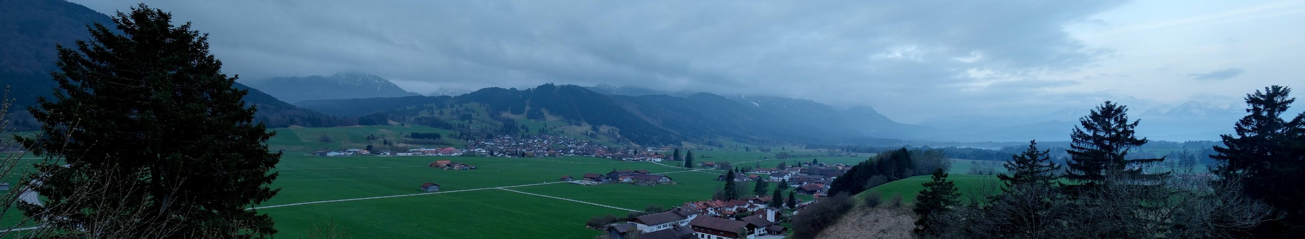 Archiv Foto Webcam Halblech - Blick über Buching