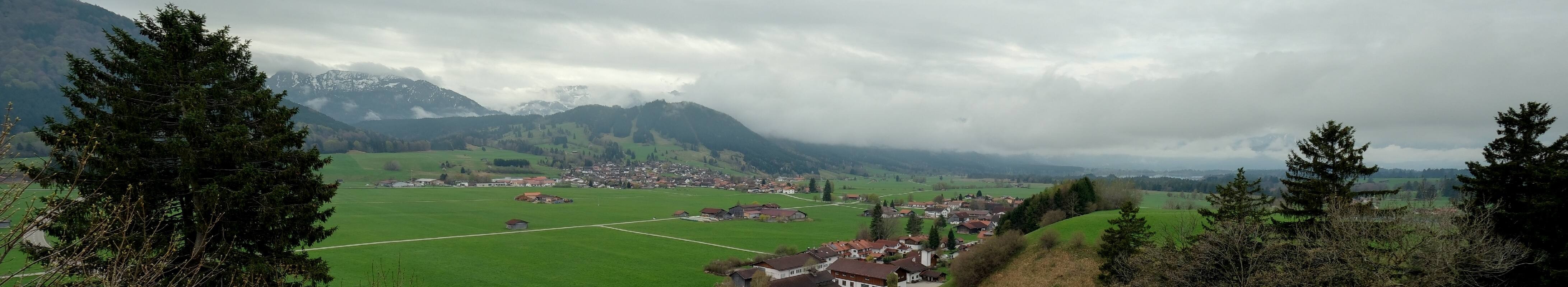 Archiv Foto Webcam Halblech - Blick über Buching