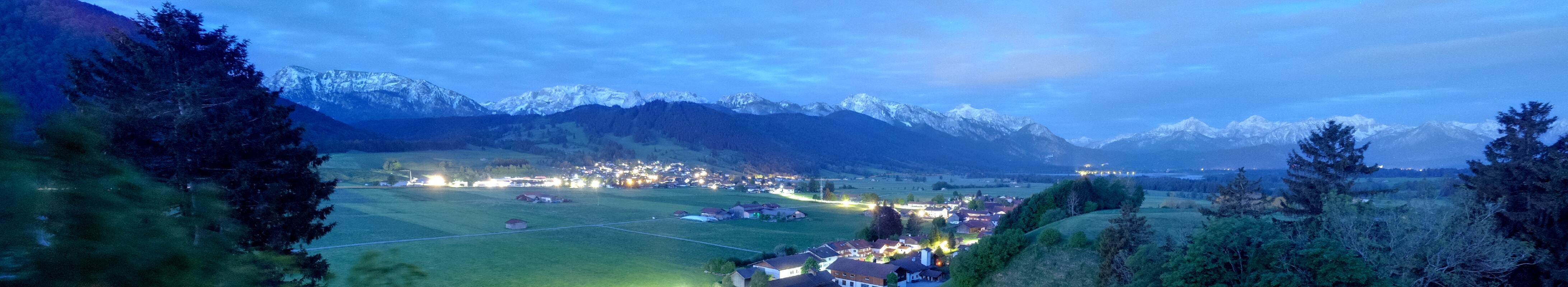 Archiv Foto Webcam Halblech - Blick über Buching