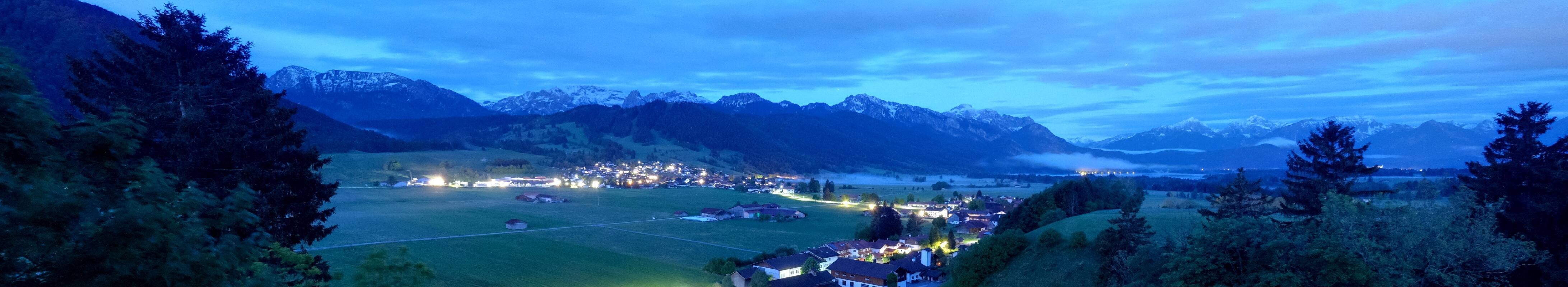 Archiv Foto Webcam Halblech - Blick über Buching