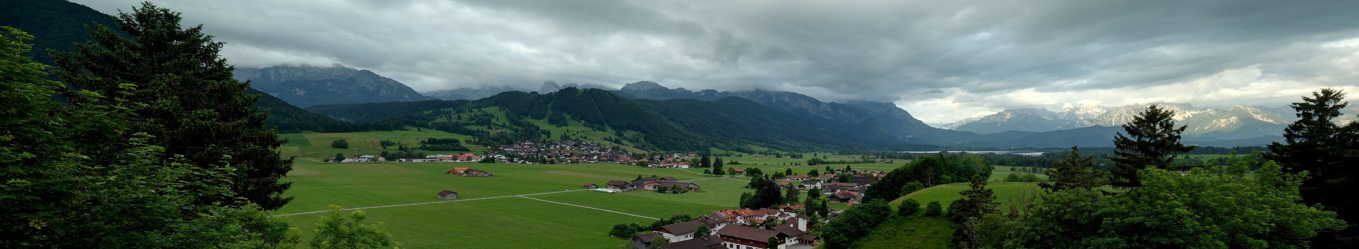 Archiv Foto Webcam Halblech - Blick über Buching