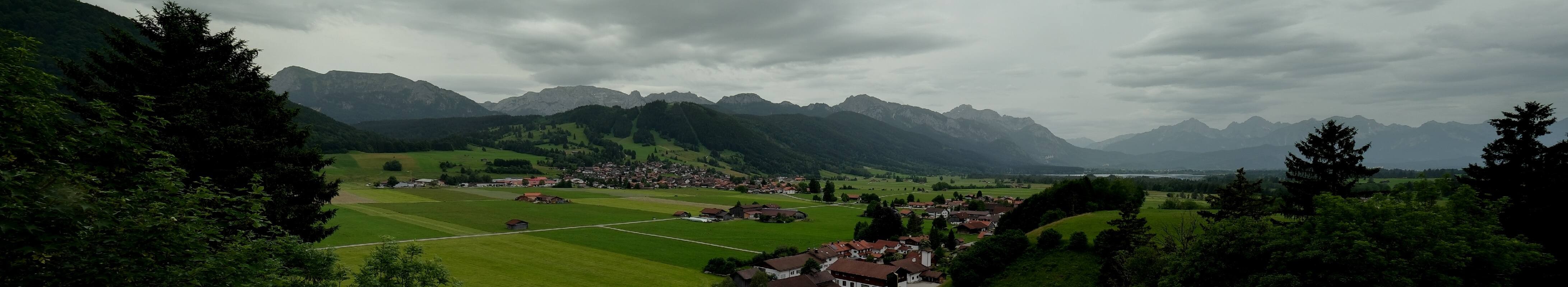 Archiv Foto Webcam Halblech - Blick über Buching