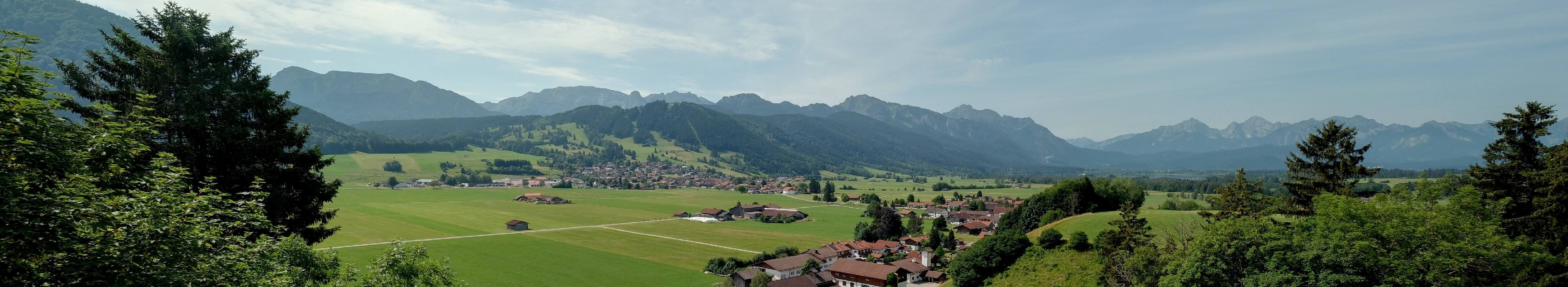Archiv Foto Webcam Halblech - Blick über Buching