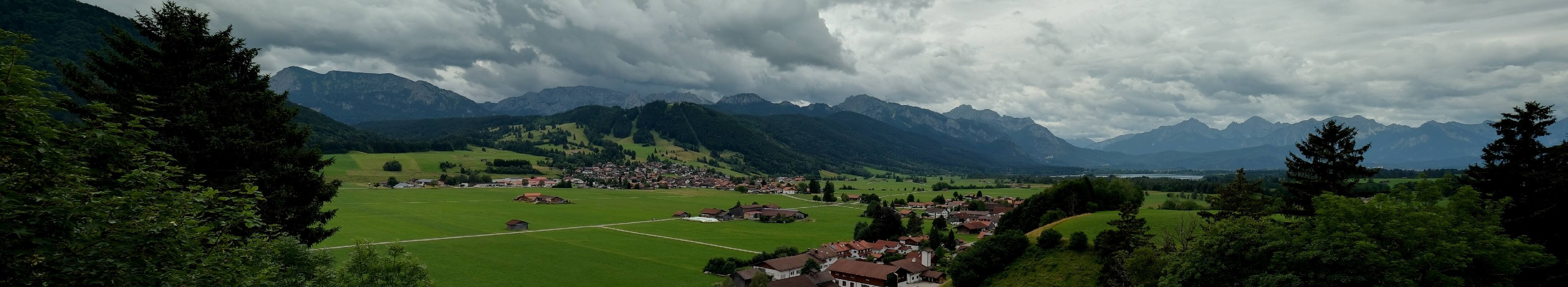 Archiv Foto Webcam Halblech - Blick über Buching