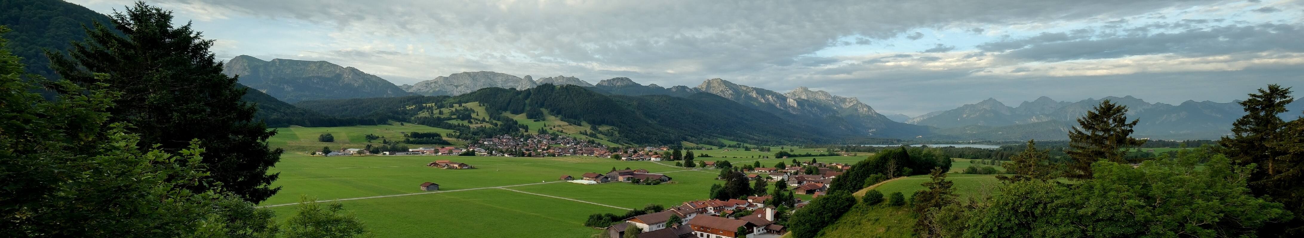 Archiv Foto Webcam Halblech - Blick über Buching
