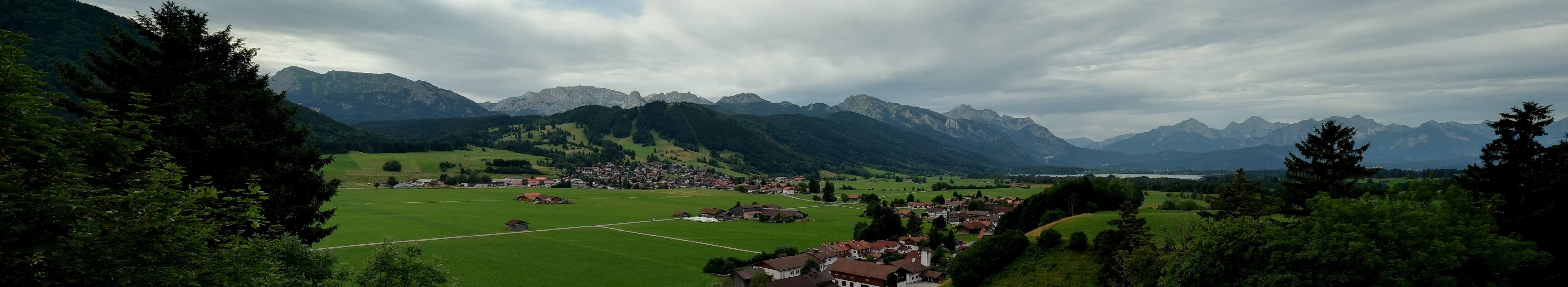 Archiv Foto Webcam Halblech - Blick über Buching