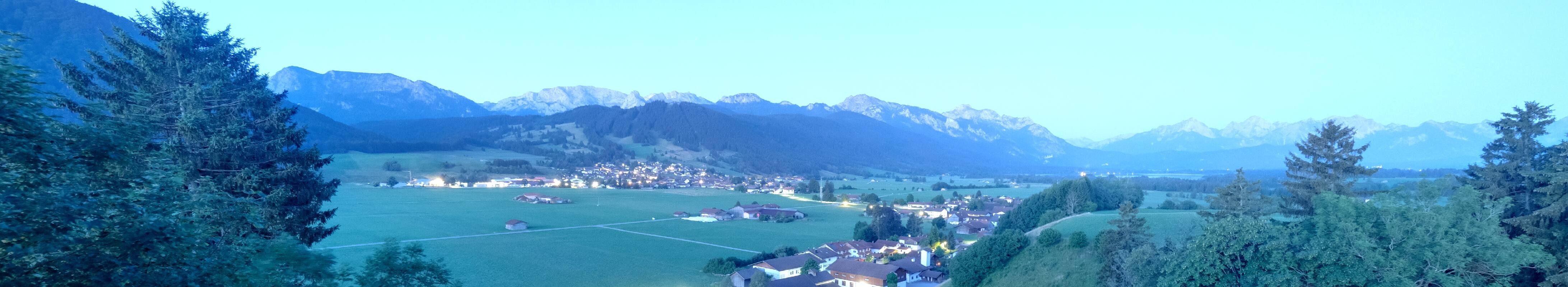 Archiv Foto Webcam Halblech - Blick über Buching