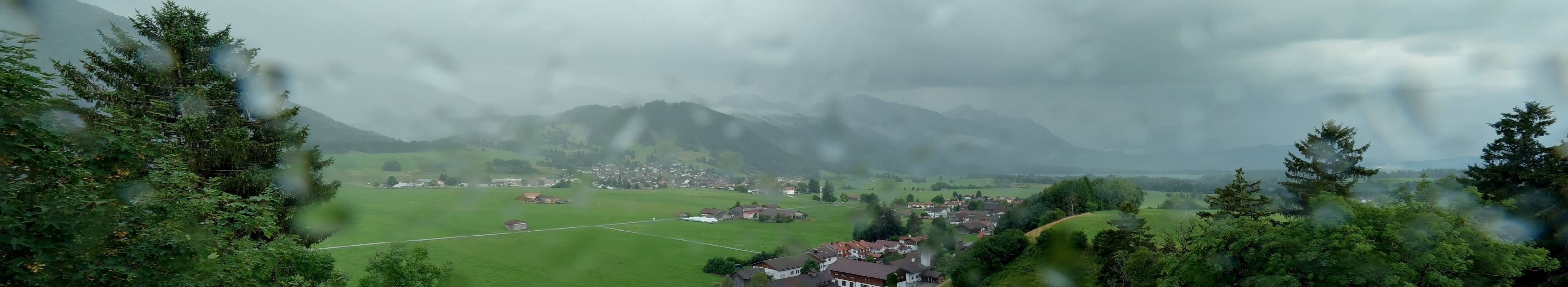 Archiv Foto Webcam Halblech - Blick über Buching