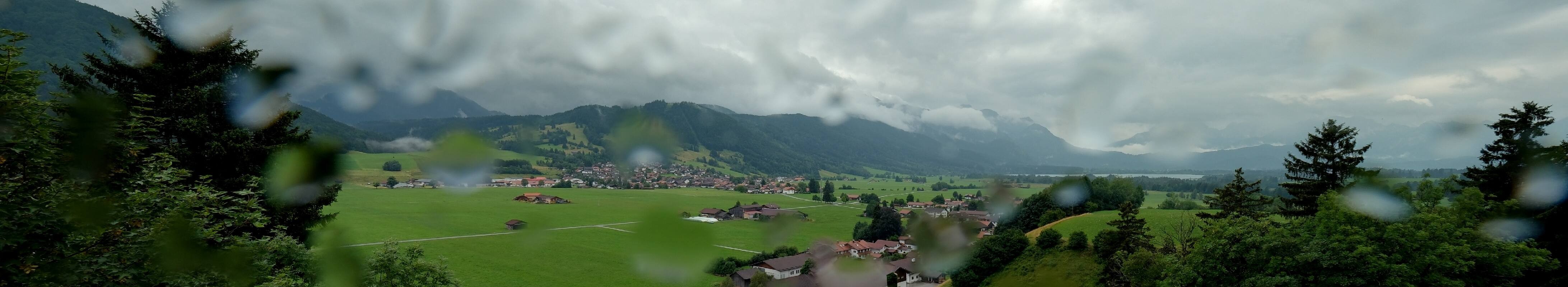 Archiv Foto Webcam Halblech - Blick über Buching
