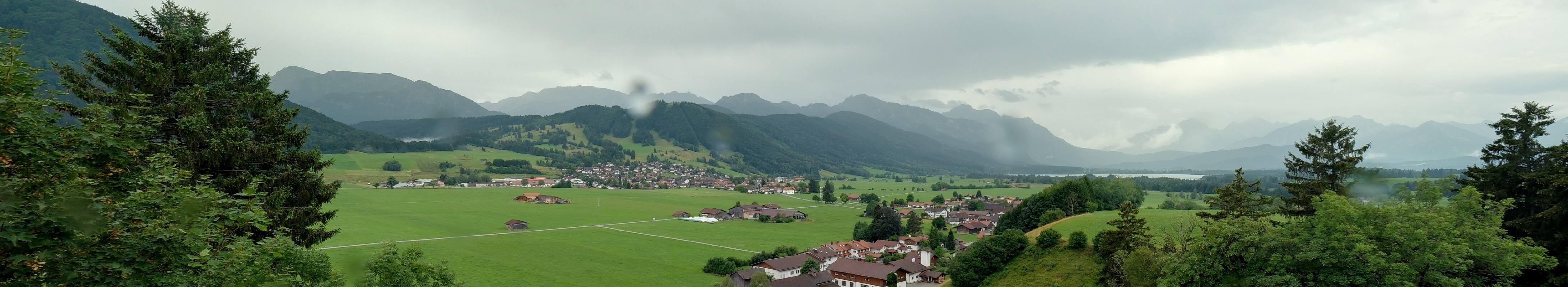 Archiv Foto Webcam Halblech - Blick über Buching