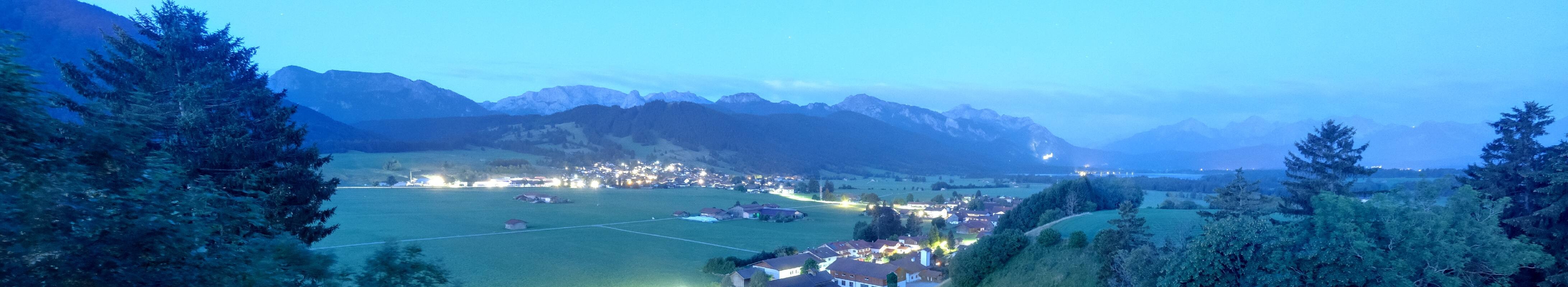 Archiv Foto Webcam Halblech - Blick über Buching