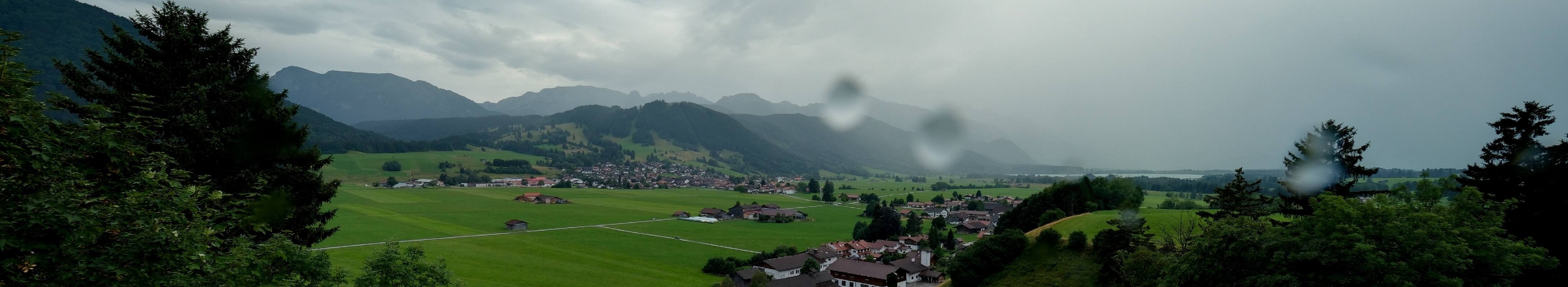Archiv Foto Webcam Halblech - Blick über Buching