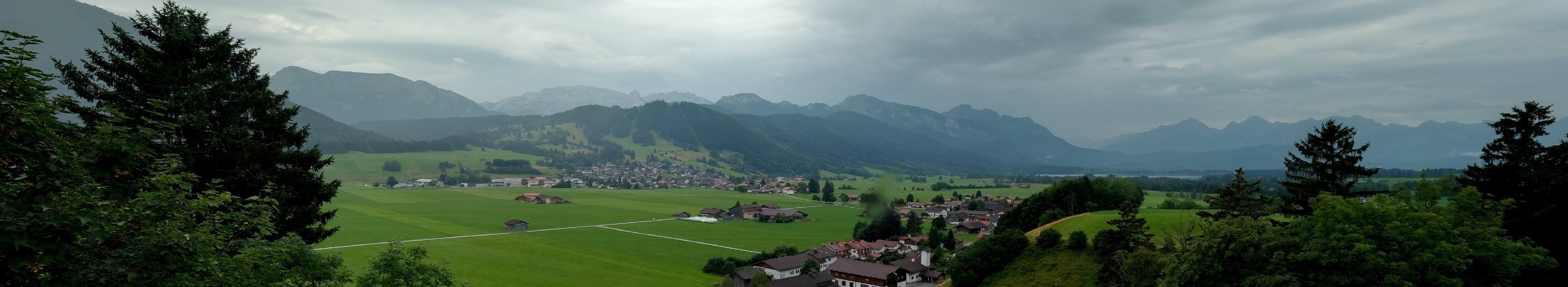 Archiv Foto Webcam Halblech - Blick über Buching